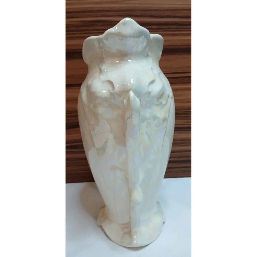 Vintage 1977 One of a Kind Studio Pottery Vase Handmade Hand Painted Signed